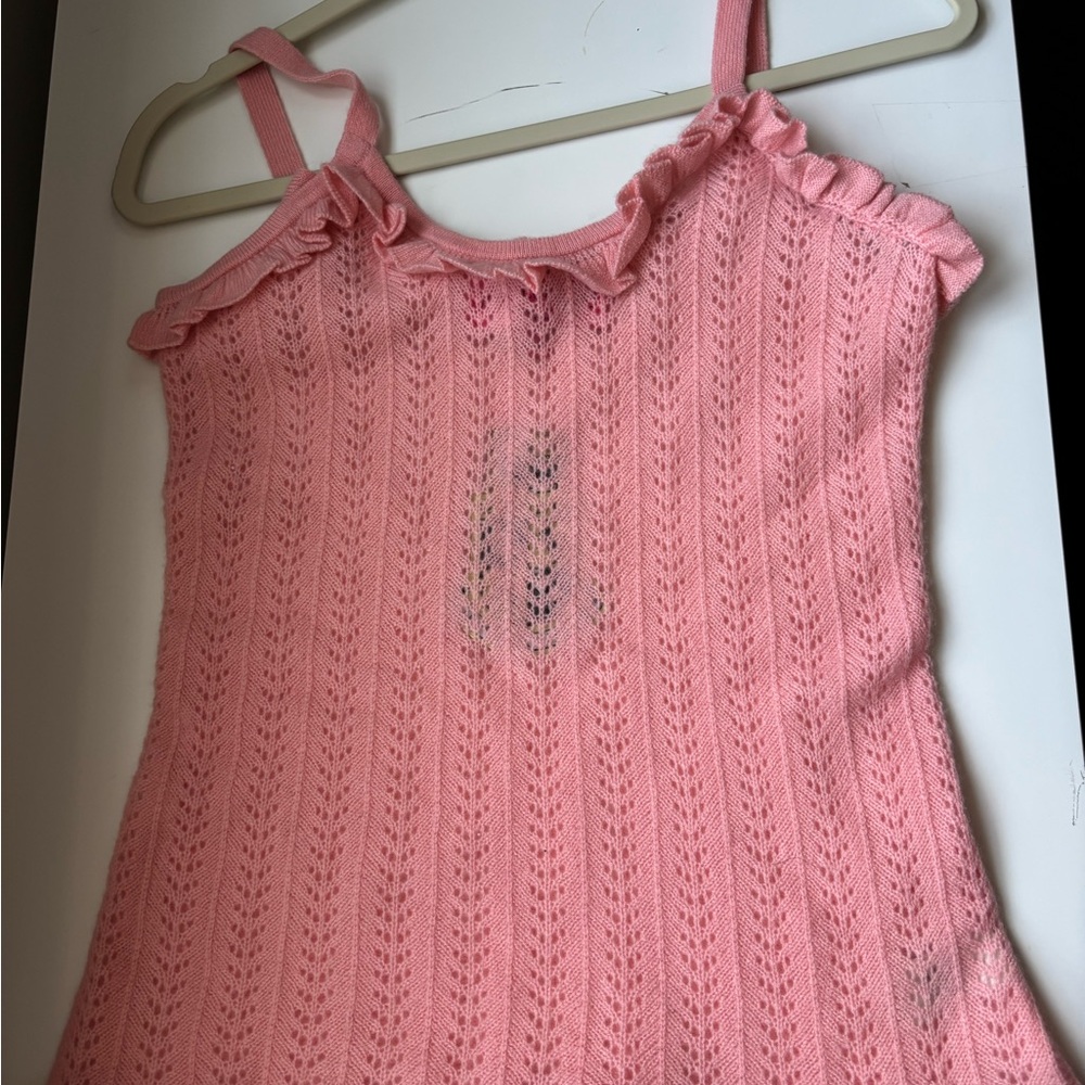 Juicy Couture Pink Ruffle Cashmere Top- M